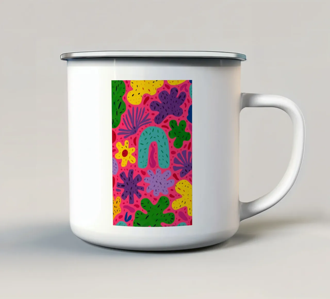Colore psichedelico in fiore tazza in smalto da Frosh Pallete