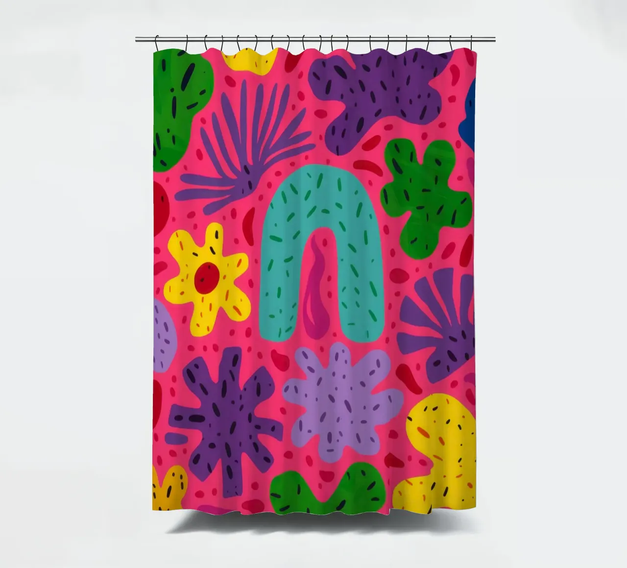 Colore psichedelico in fiore tenda da doccia da Frosh Pallete