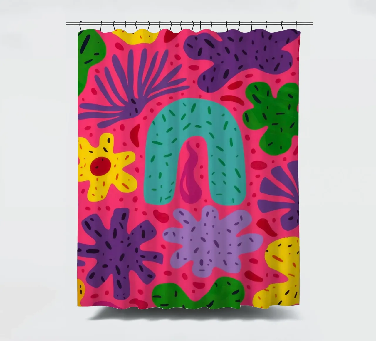 Colore psichedelico in fiore tenda da doccia da Frosh Pallete