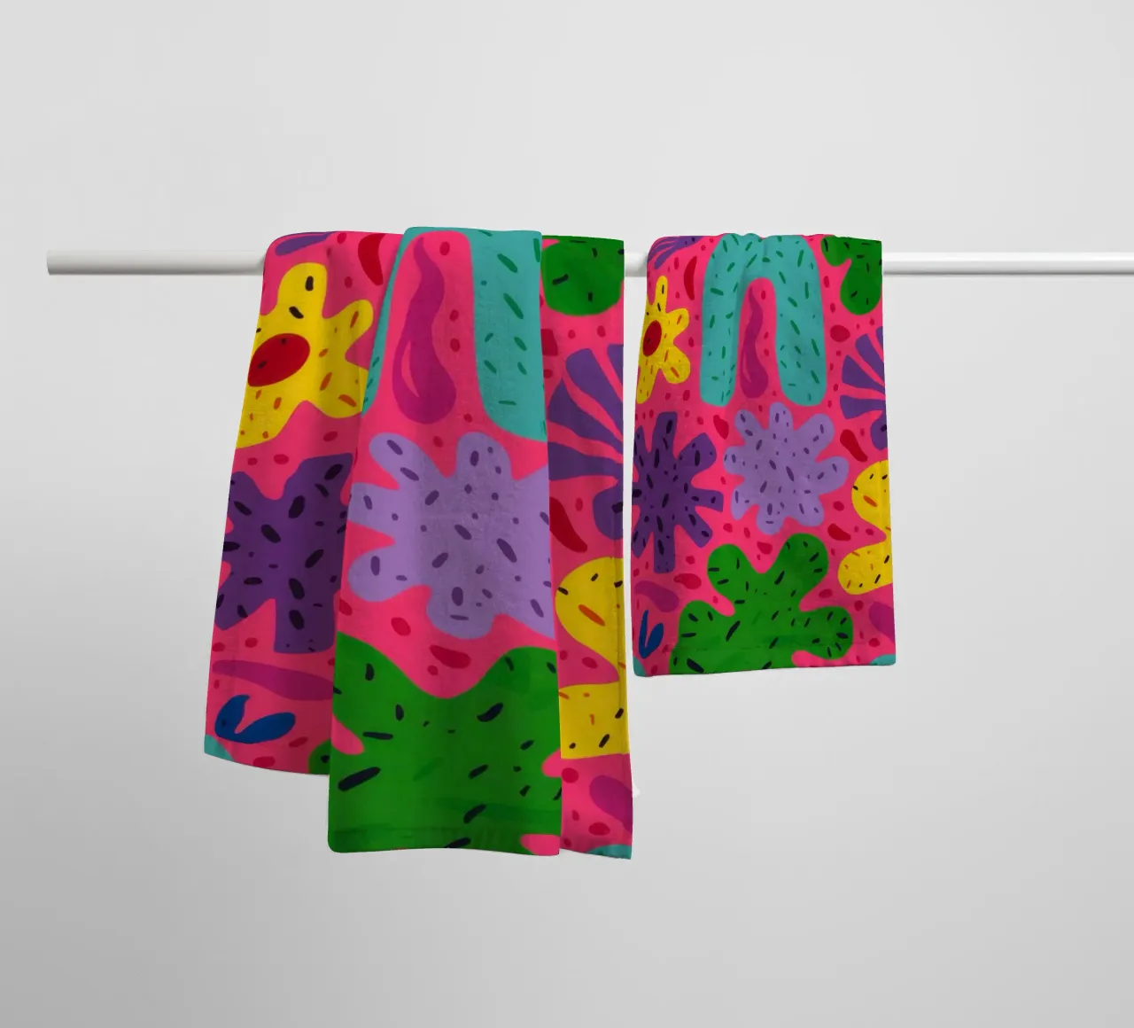Colore psichedelico in fiore asciugamano da bagno da Frosh Pallete