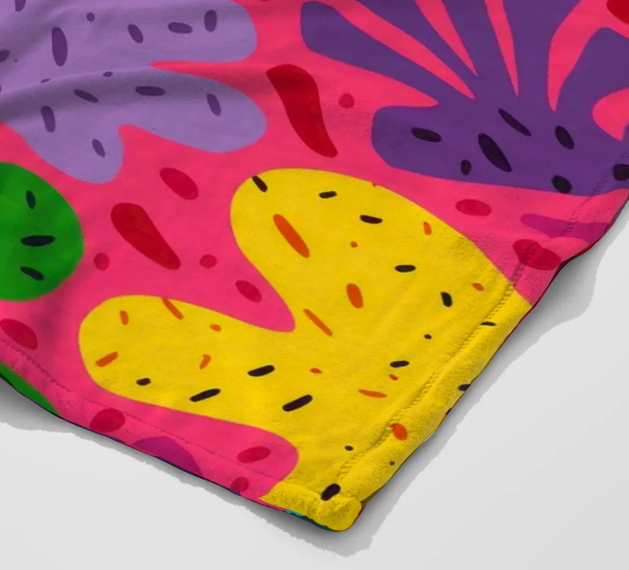 Colore psichedelico in fiore coperta in pile da Frosh Pallete