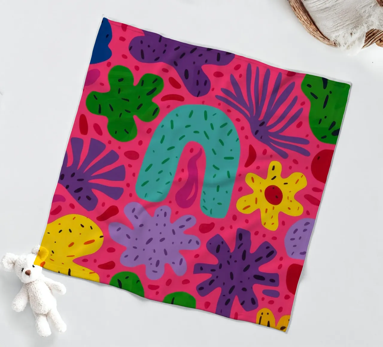 Colore psichedelico in fiore coperta in pile da Frosh Pallete