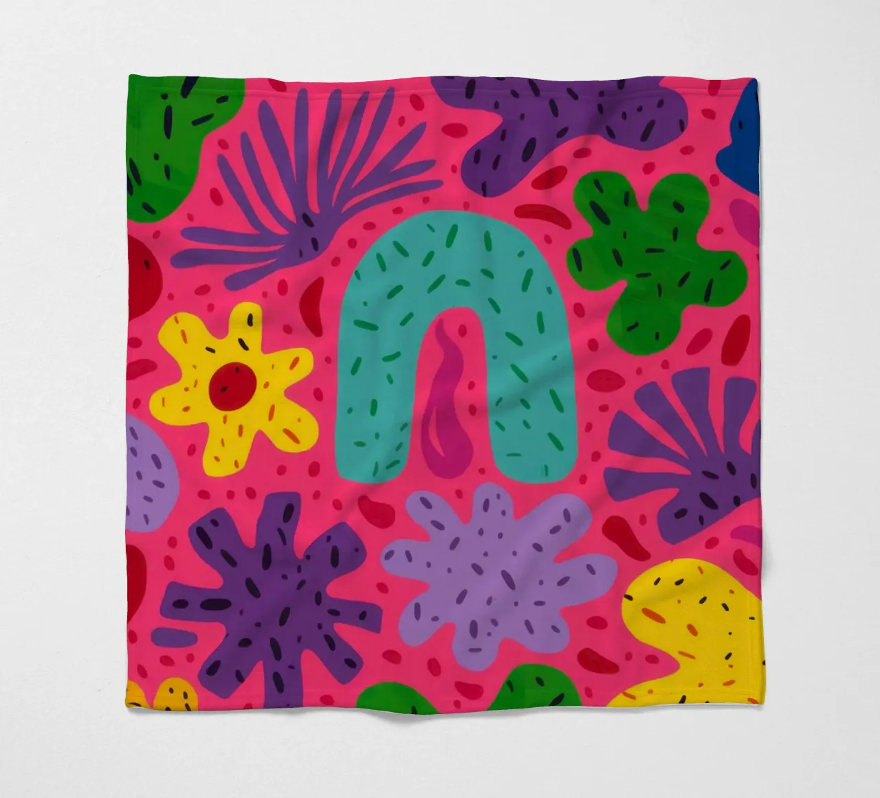 Colore psichedelico in fiore coperta in pile da Frosh Pallete