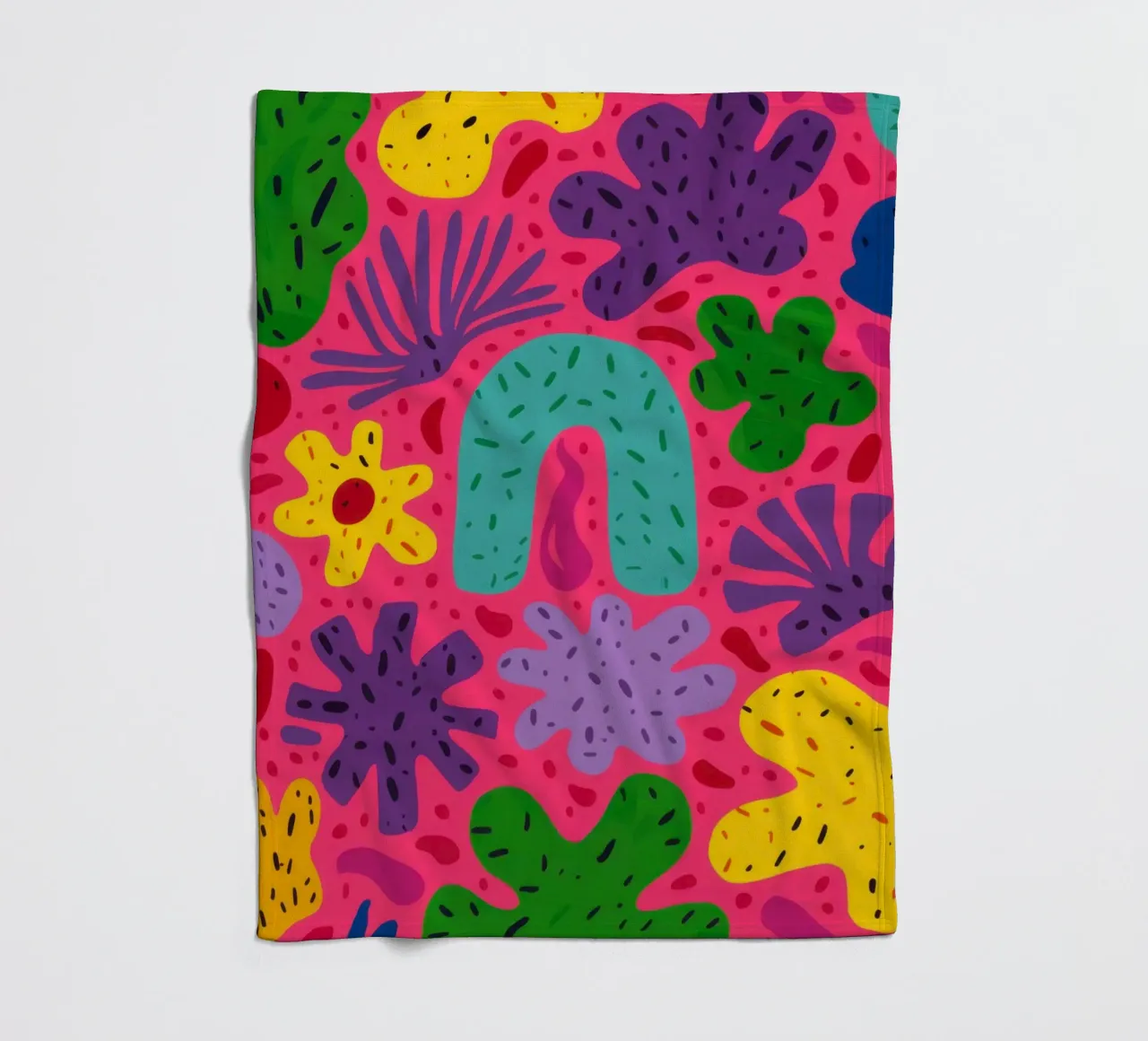 Colore psichedelico in fiore coperta in pile da Frosh Pallete