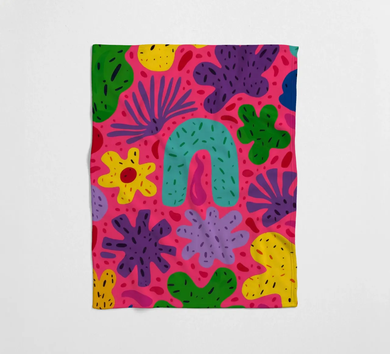 Colore psichedelico in fiore coperta in pile da Frosh Pallete