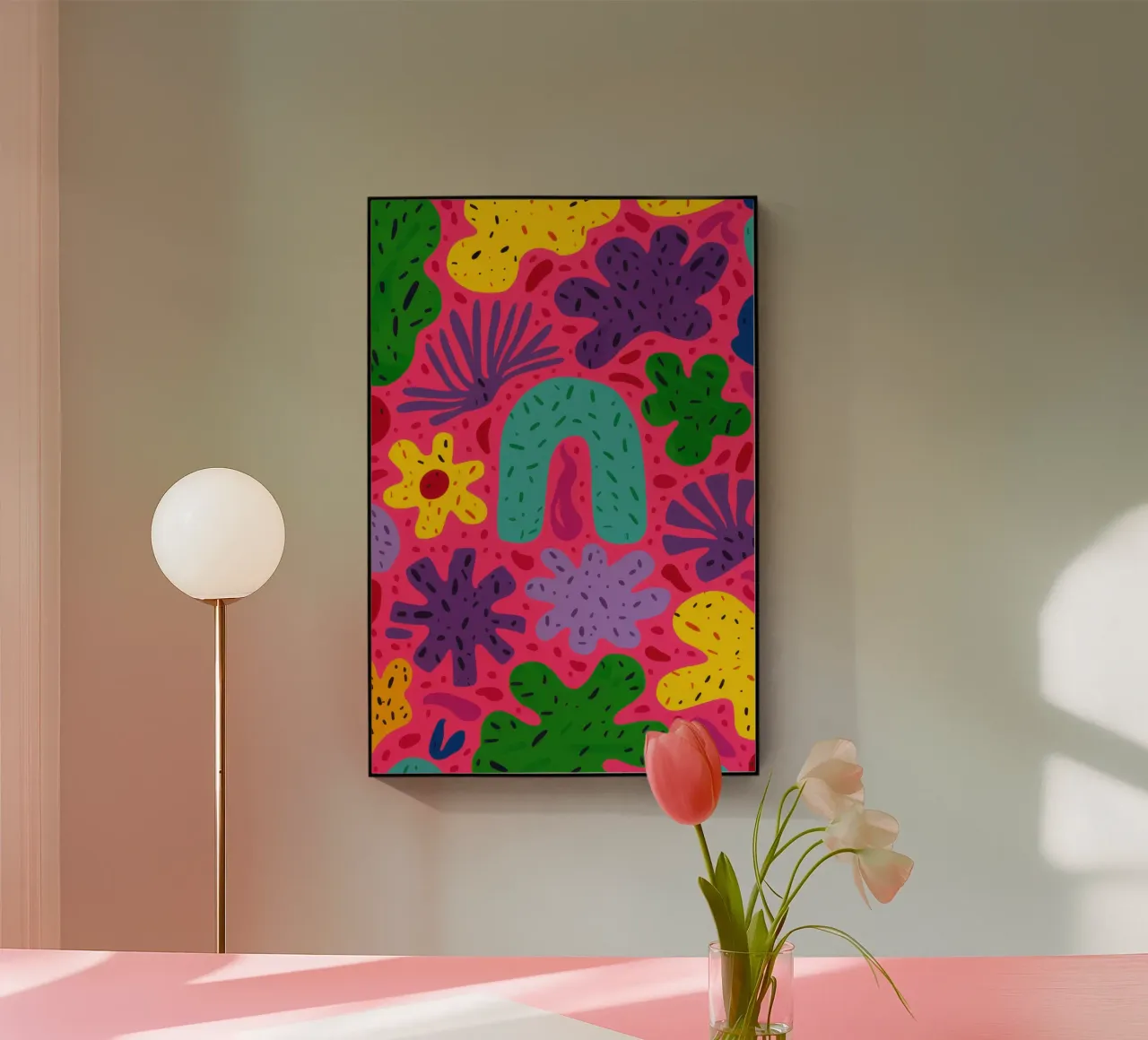 Colore psichedelico in fiore plexiglass da Frosh Pallete