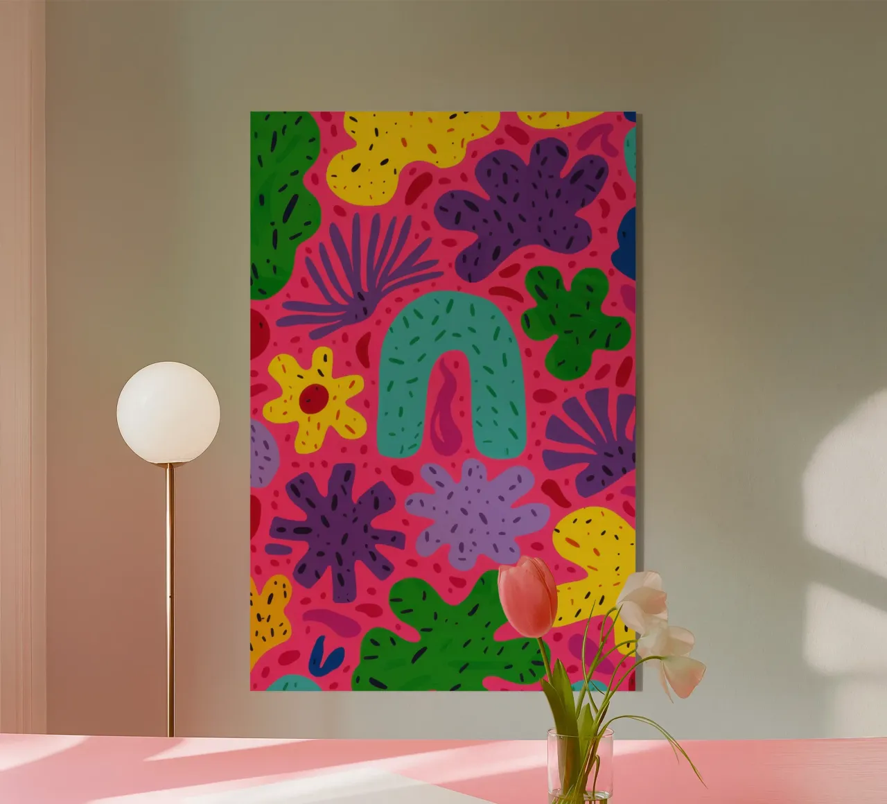 Colore psichedelico in fiore plexiglass da Frosh Pallete