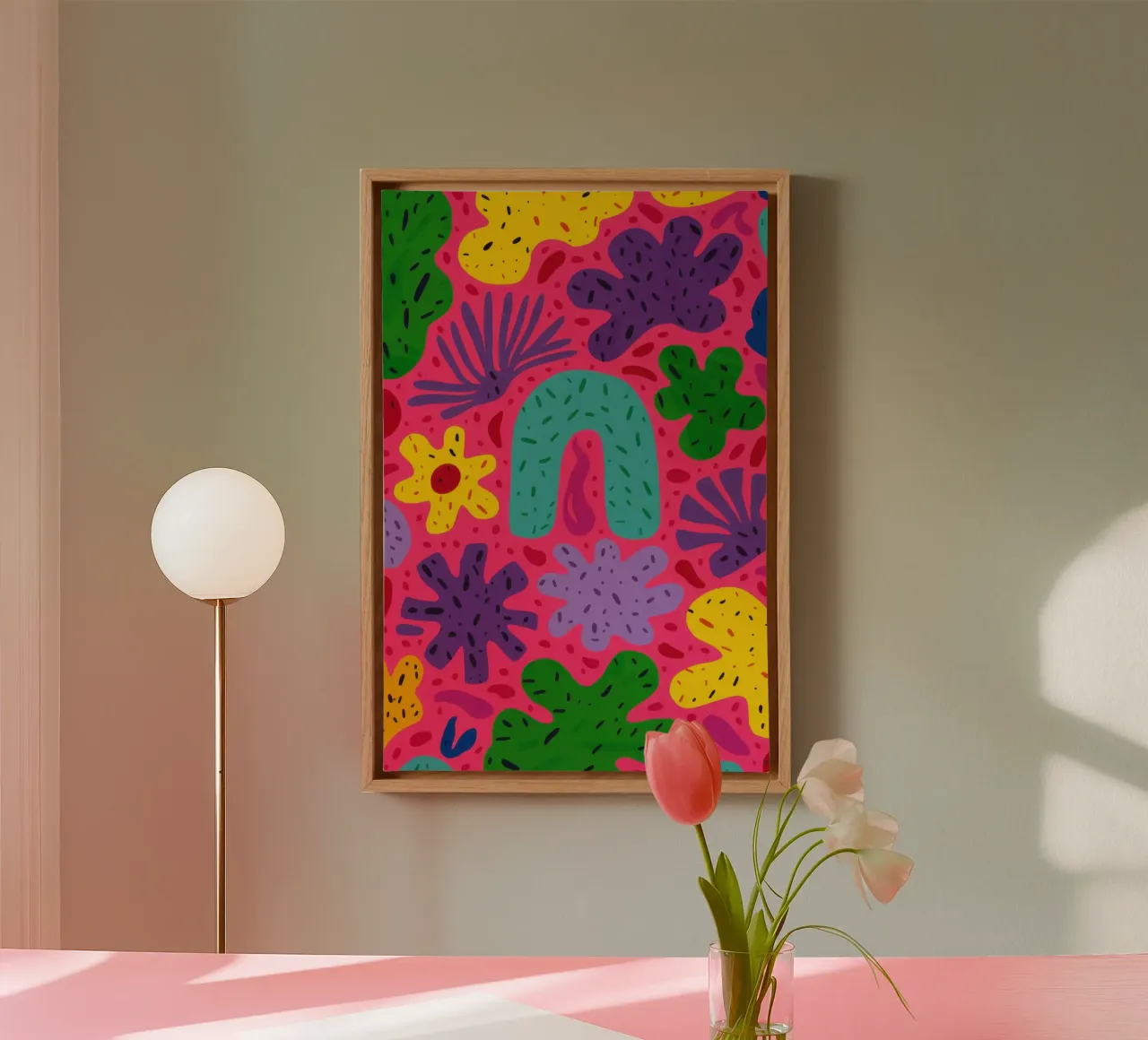 Colore psichedelico in fiore tela da Frosh Pallete