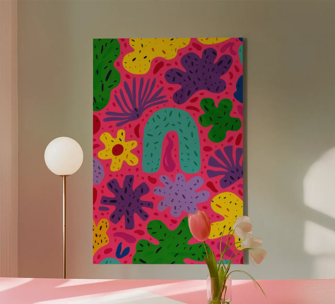 Colore psichedelico in fiore tela da Frosh Pallete