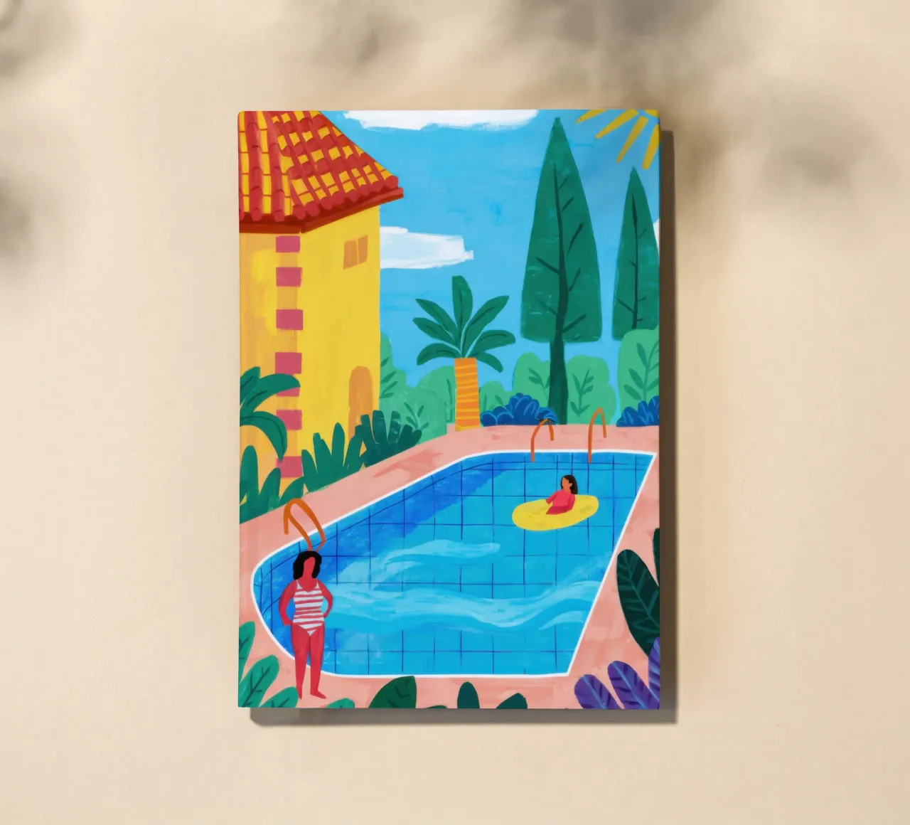 Private Pool Paradise notebook by Veil Maya