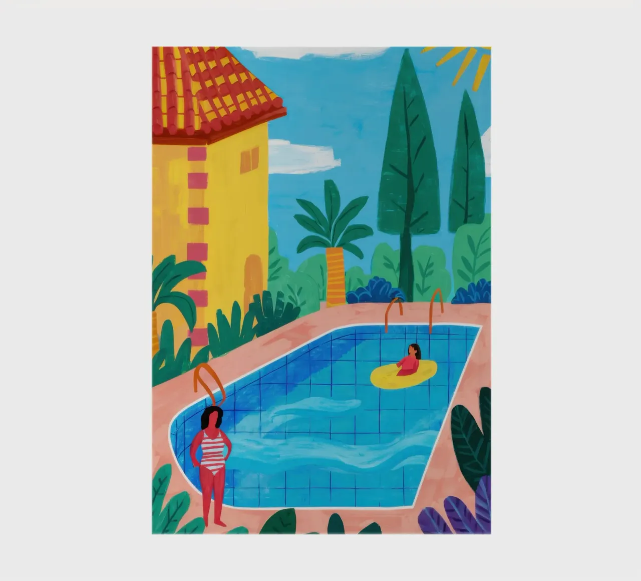 Private Pool Paradise notebook by Veil Maya