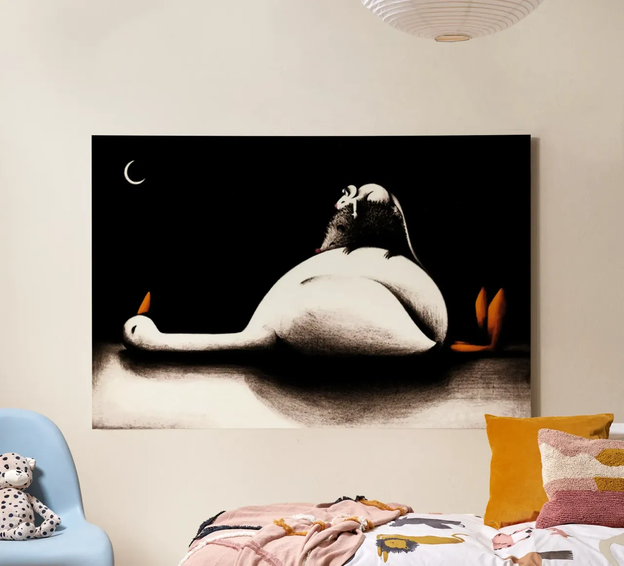 Camp Night by Doug Hyde canvas by Hyde Hi