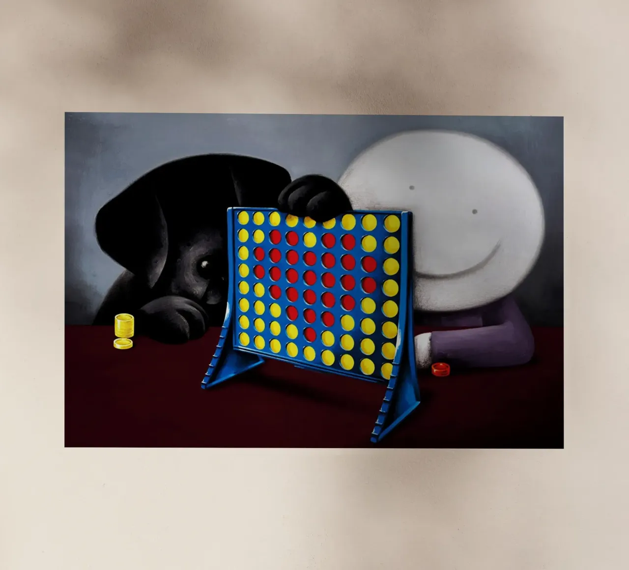 Connect 4 Love di Doug Hyde pellicola backlit da Hyde Hi