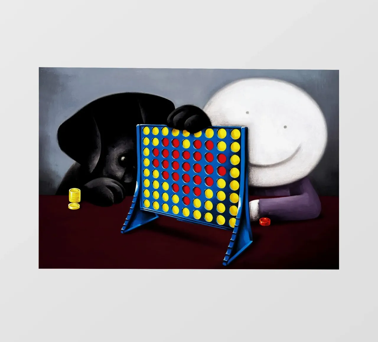 Connect 4 Love di Doug Hyde pellicola backlit da Hyde Hi
