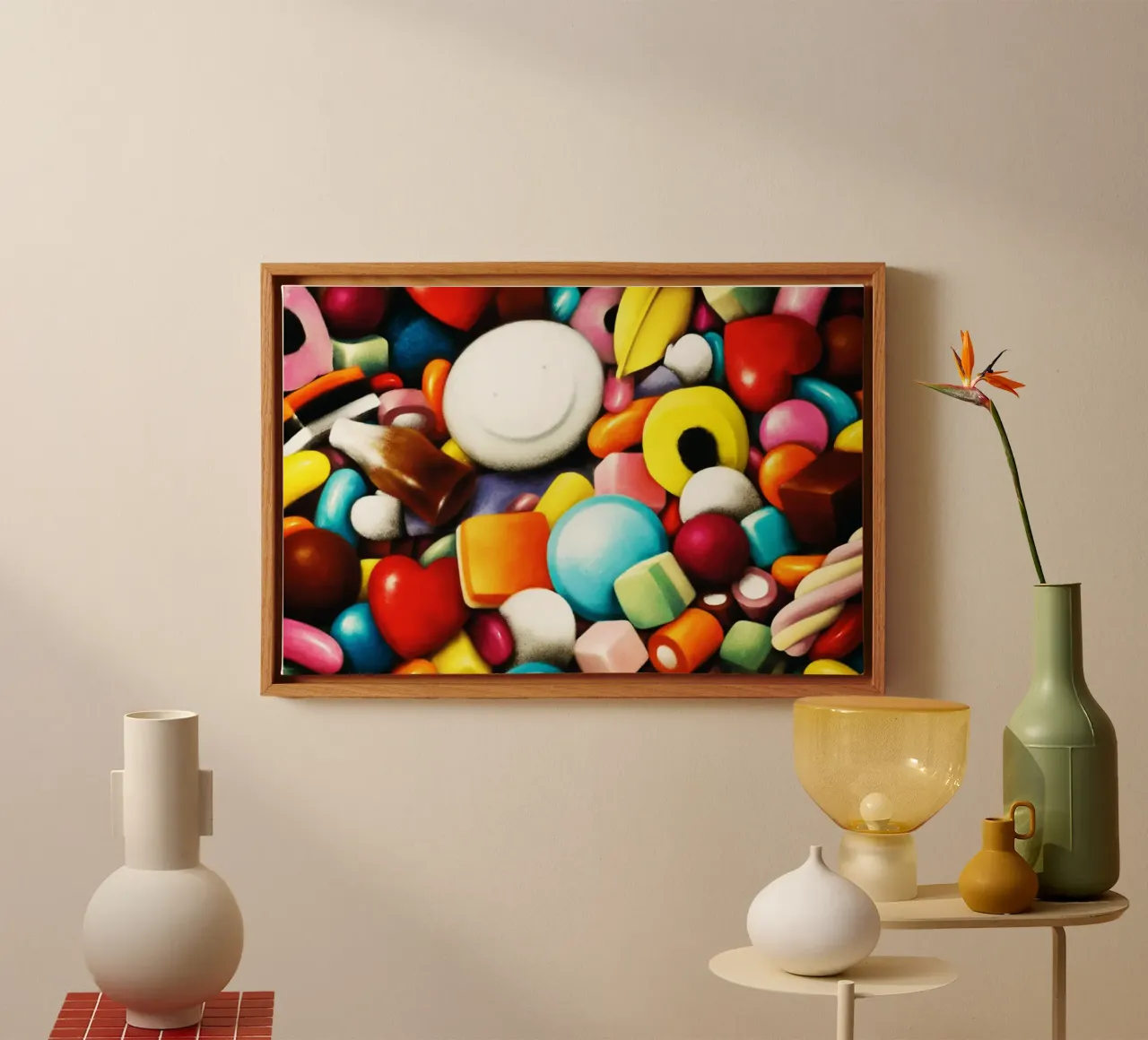Pick Me! by Doug Hyde canvas with Floater frame by Hyde Hi
