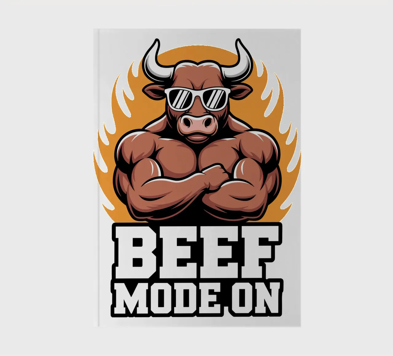 Beef Mode on notebook by Shirtfantastisch