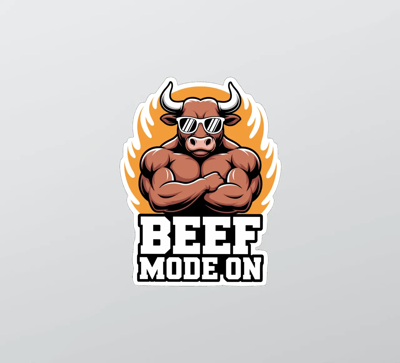 Beef Mode on adesivo da Shirtfantastisch