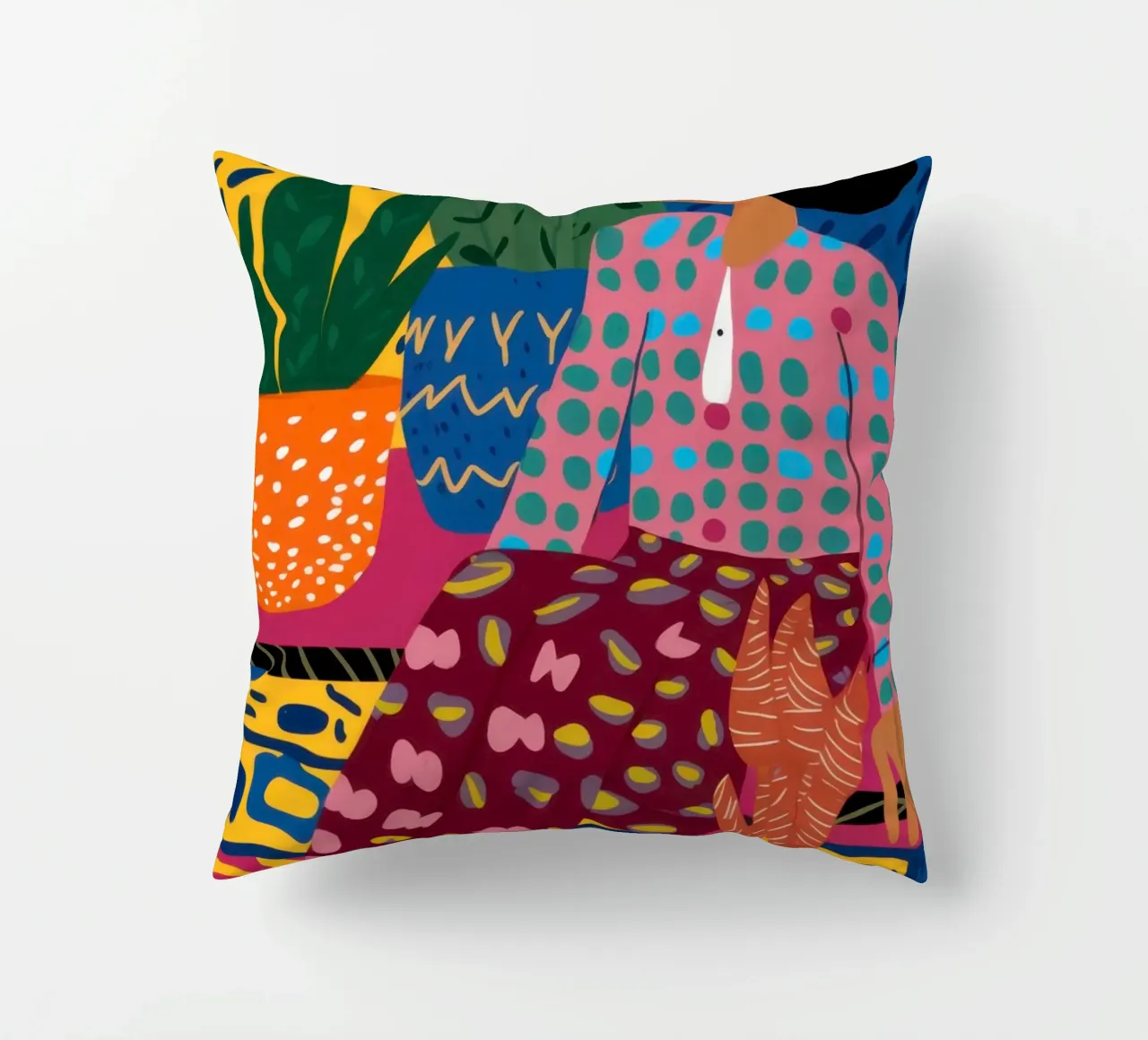 The Botanical Muse decorative cushion by Veil Maya