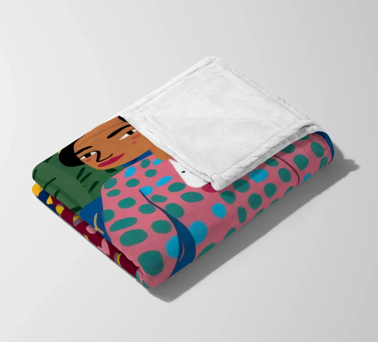 The Botanical Muse fleece blanket by Veil Maya