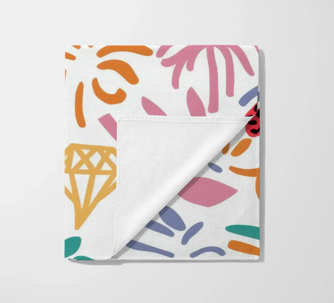 Wild Diamond Flora beach towel by Bring Haven