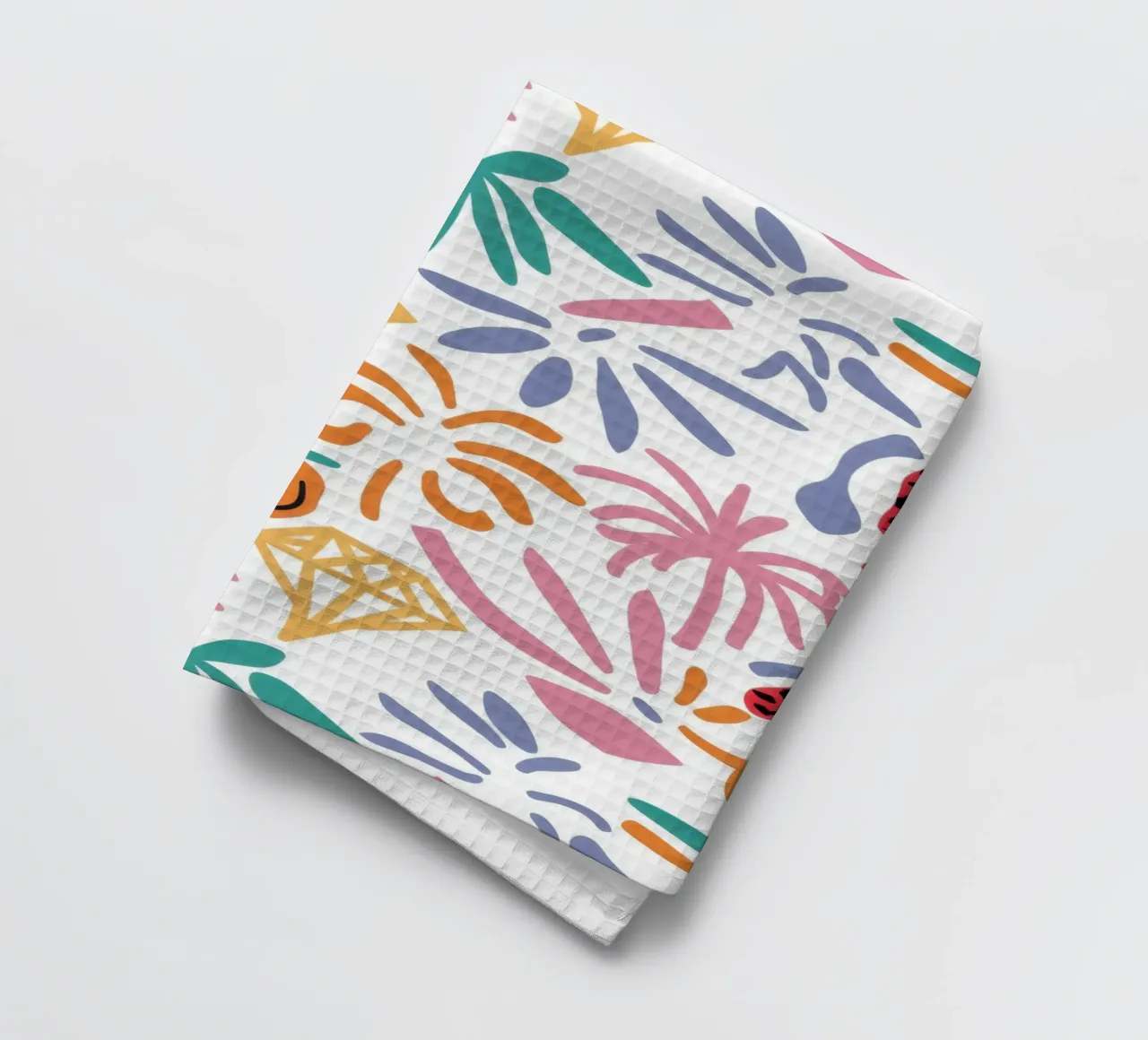 Wild Diamond Flora tea towel by Bring Haven