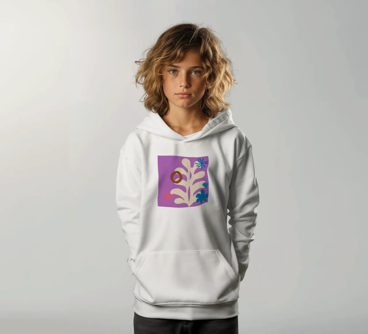 Medley di forme giocose felpa bambino con cappuccio da Veil Maya