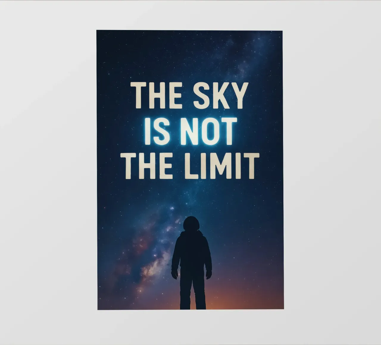 The sky is not the limit motivation papel para pared de RB-Quotes