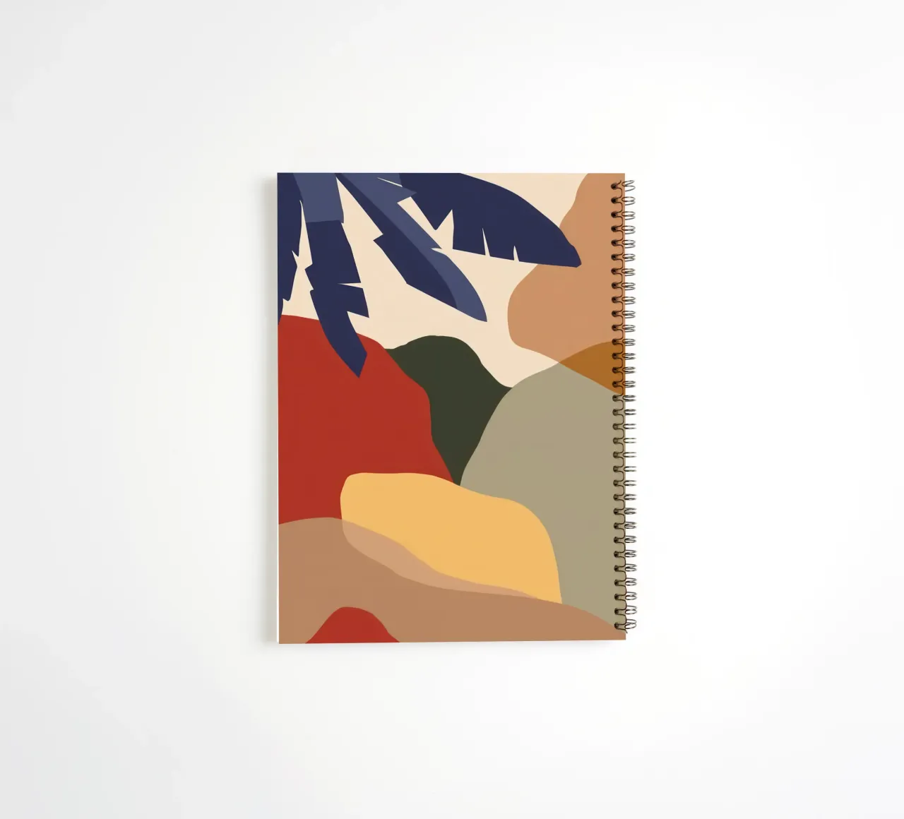 Minimalistisch uitzicht op aarde notitieboek met spiraal van Bring Haven