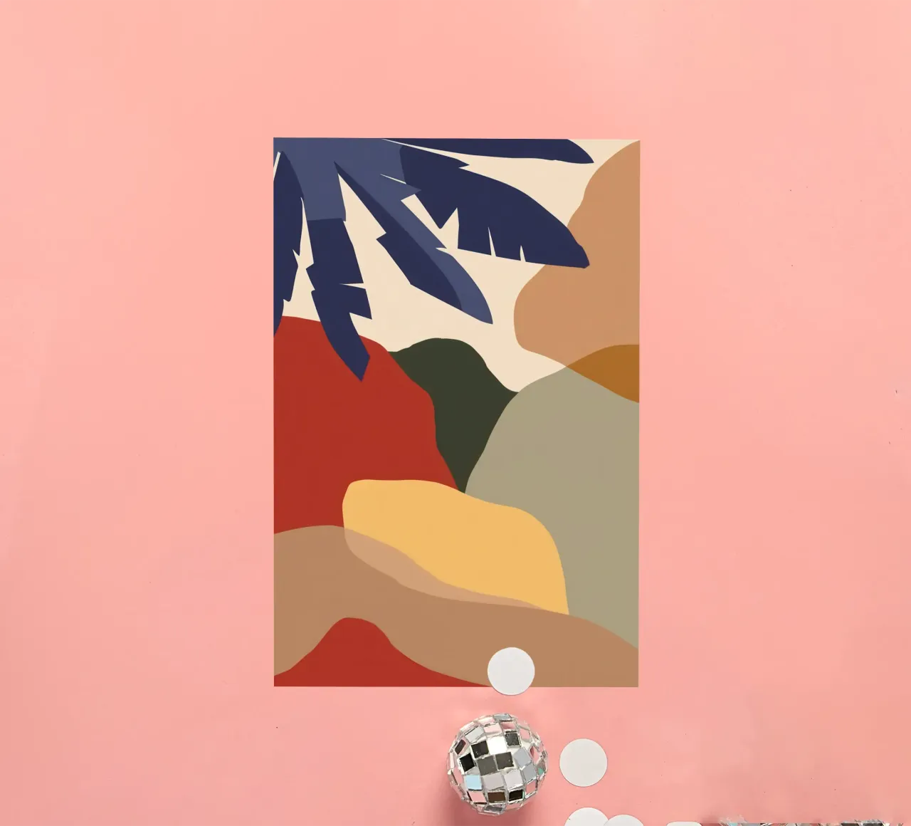 Paisaje terrestre minimalista Vista pegatina de Bring Haven