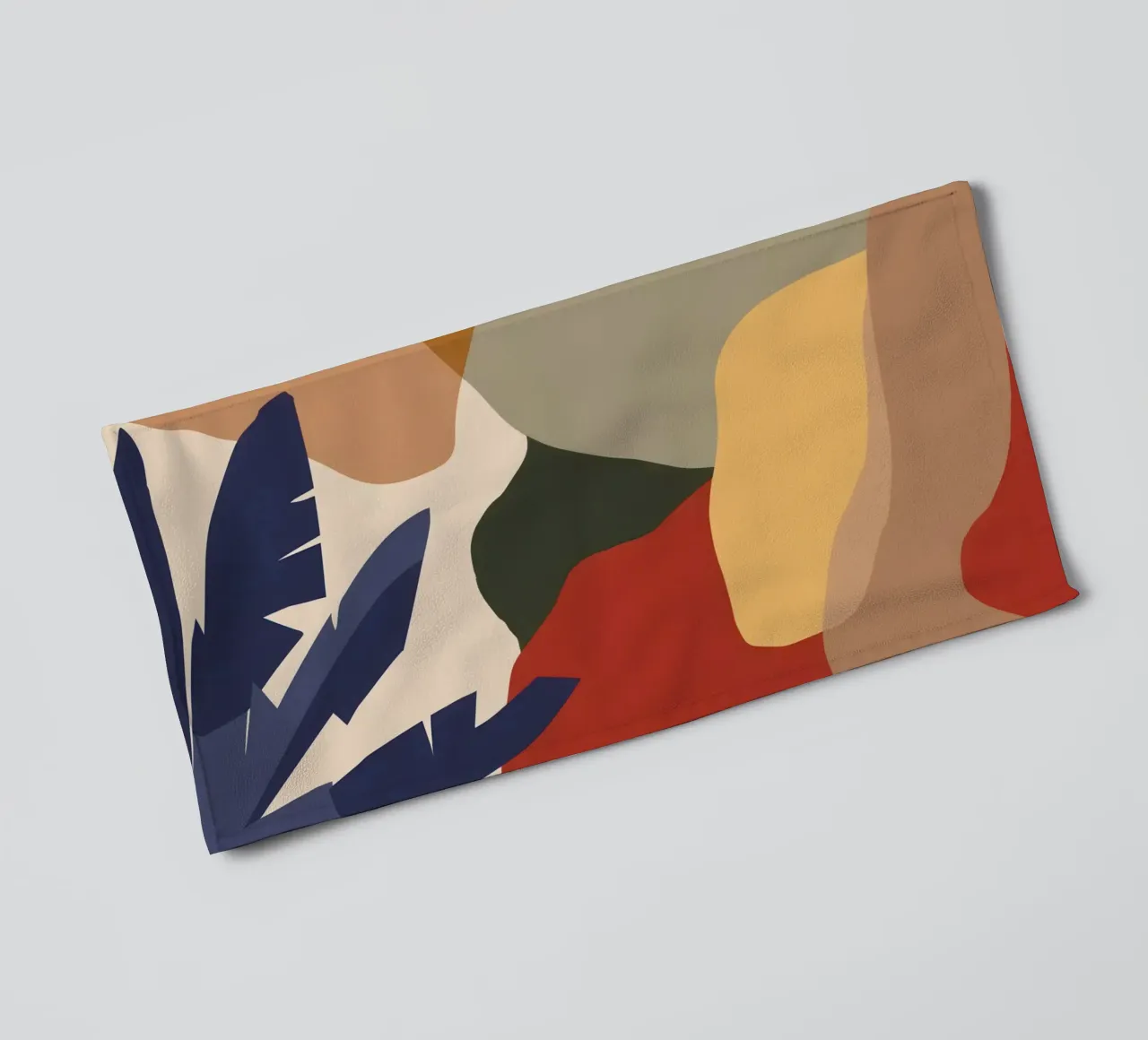 Minimalistisch uitzicht op aarde badhanddoek van Bring Haven