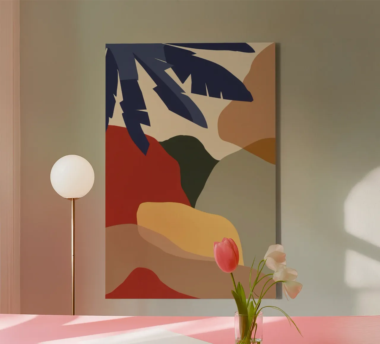 Minimalistisch uitzicht op aarde canvas van Bring Haven