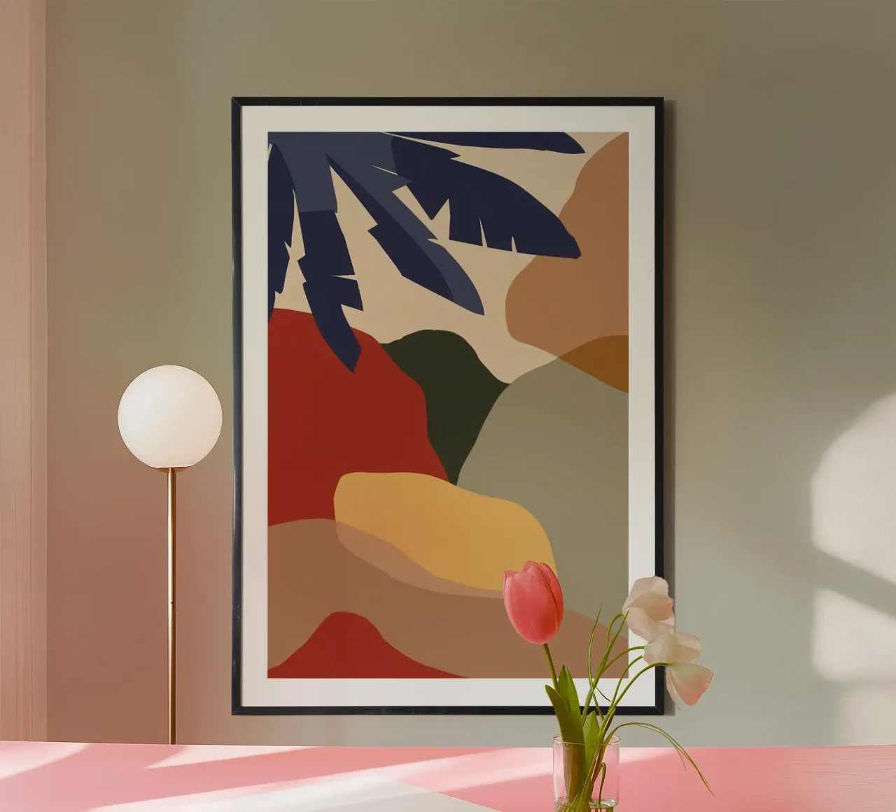 Minimalistische Erdlandschaft Vista Poster von Bring Haven