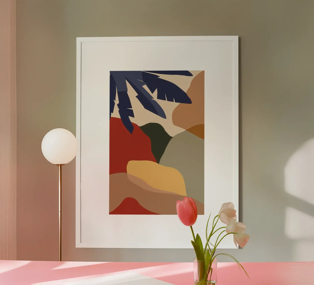 Minimalistische Erdlandschaft Vista Poster von Bring Haven