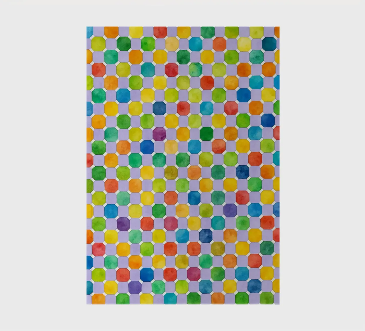 octagonal abstract drawing ilustration notebook by Permatax