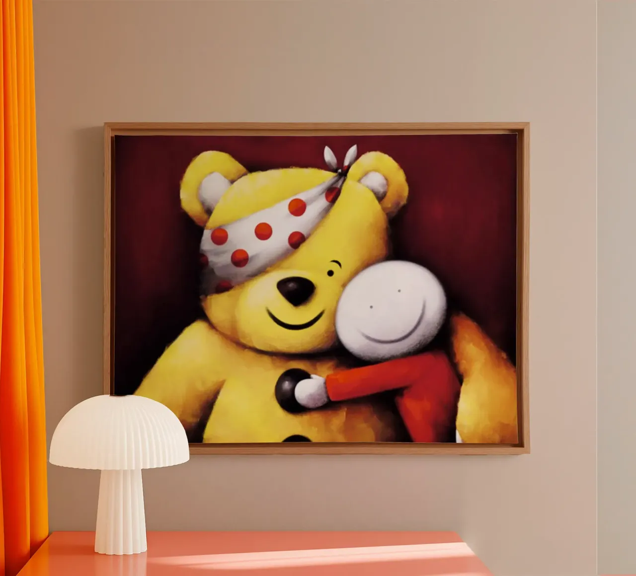 Pudsey Doug Hyde tela con Cornice a cassetta da Hyde Hi