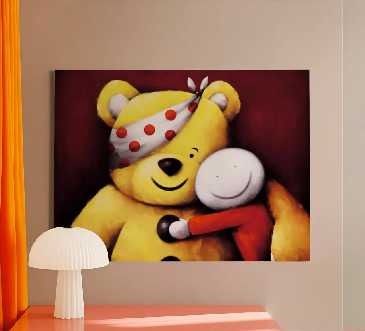 Pudsey Doug Hyde tela con Cornice a cassetta da Hyde Hi