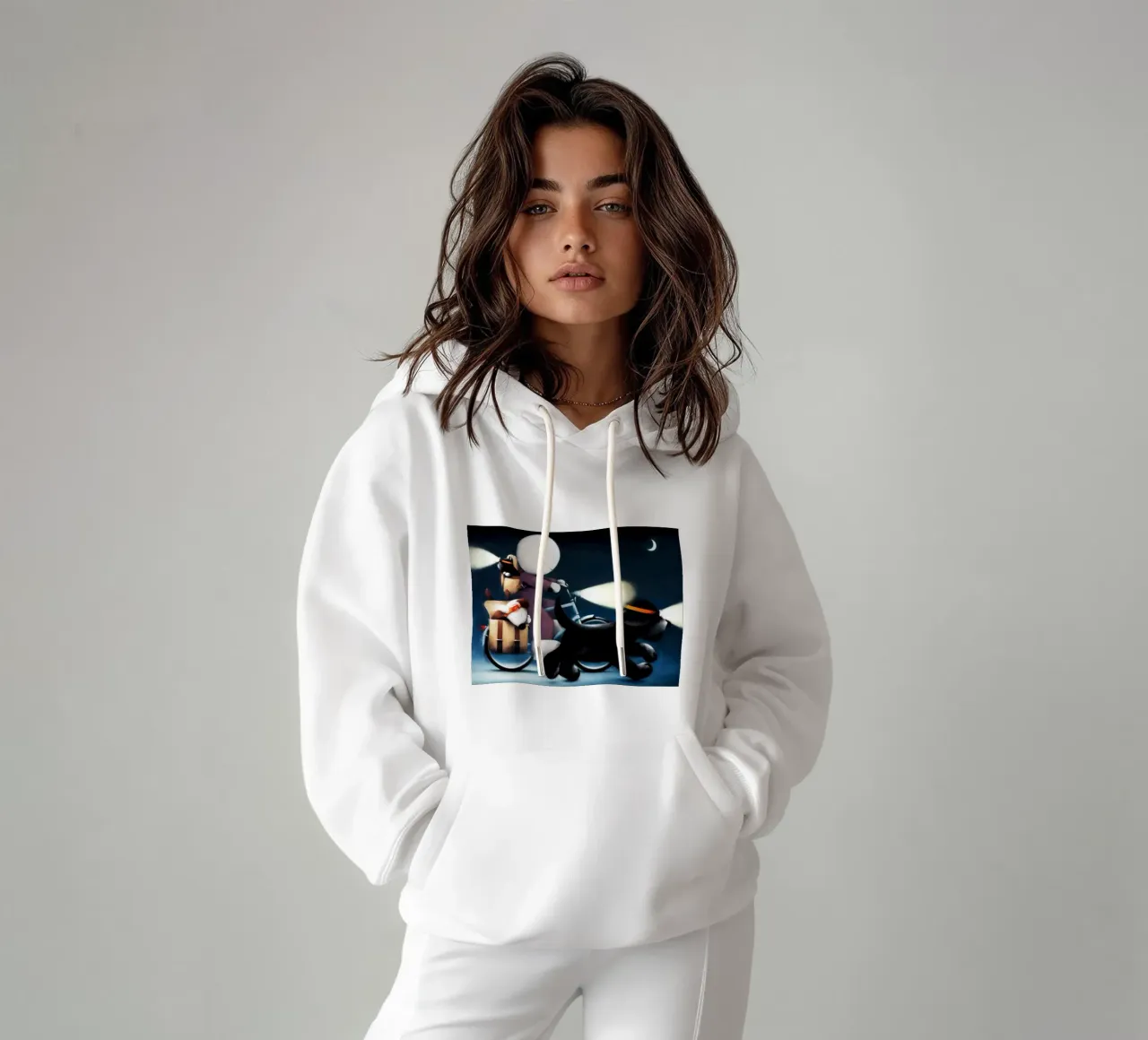 Sunday Riders por Doug Hyde sudadera con capucha de Hyde Hi