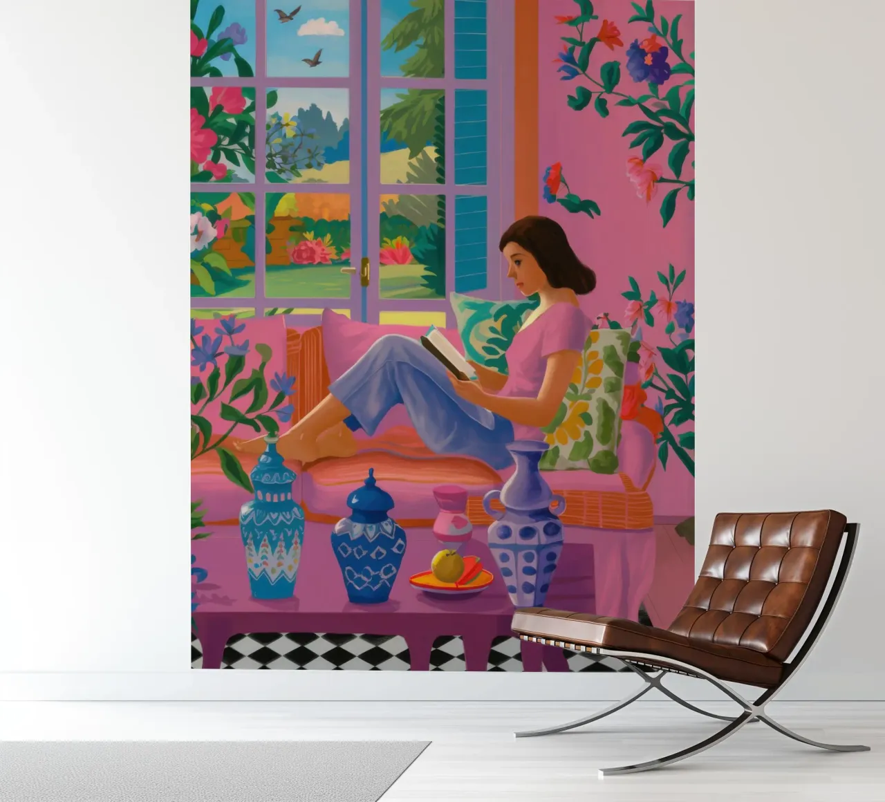 Sun Drenched Reading Nook photo wallpaper by Veil Maya