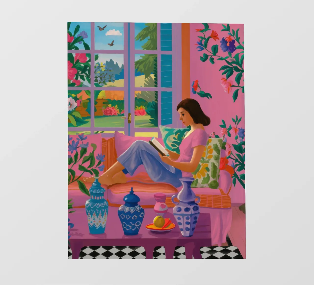 Sun Drenched Reading Nook photo wallpaper by Veil Maya