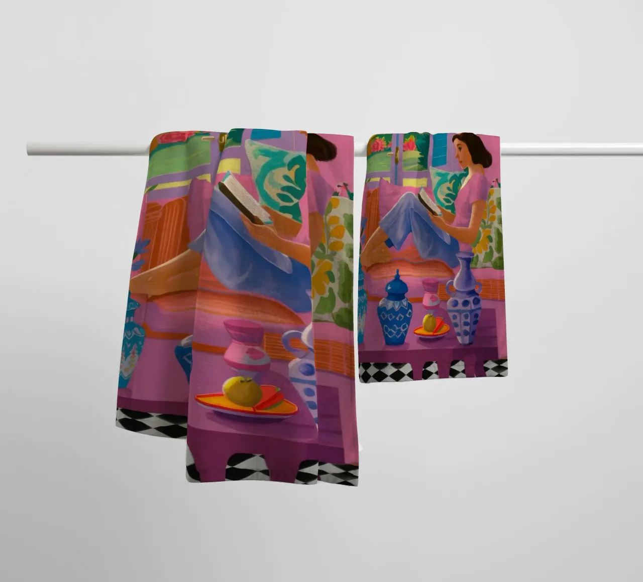 Sun Drenched Reading Nook towel by Veil Maya