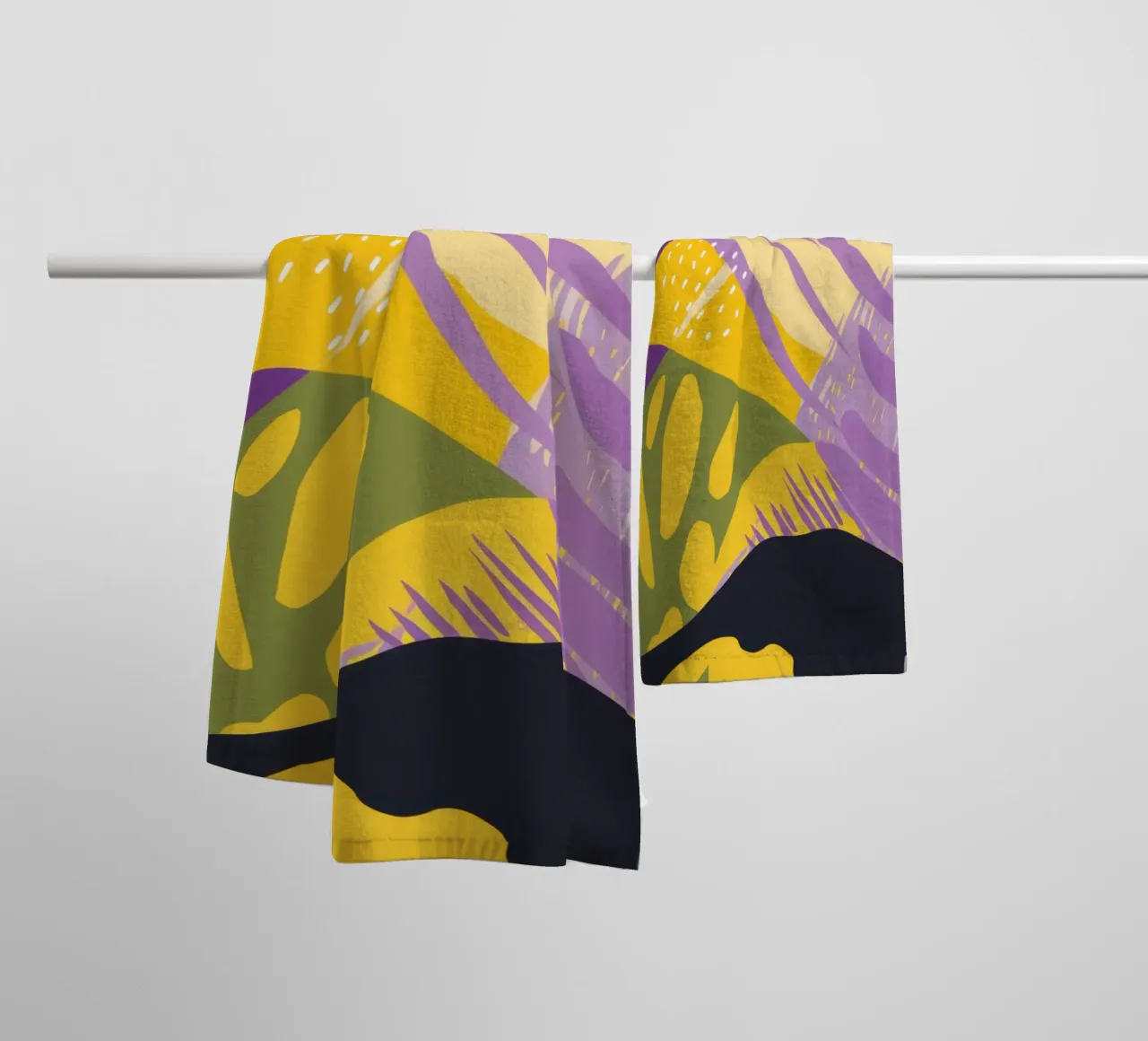 Energetic Abstract Strokes towel by Frosh Pallete