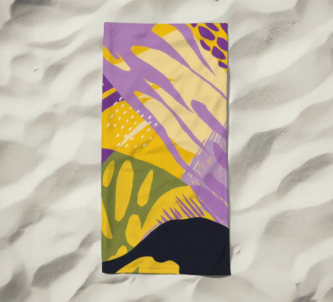 Energieke abstracte streken strandhanddoek van Frosh Pallete