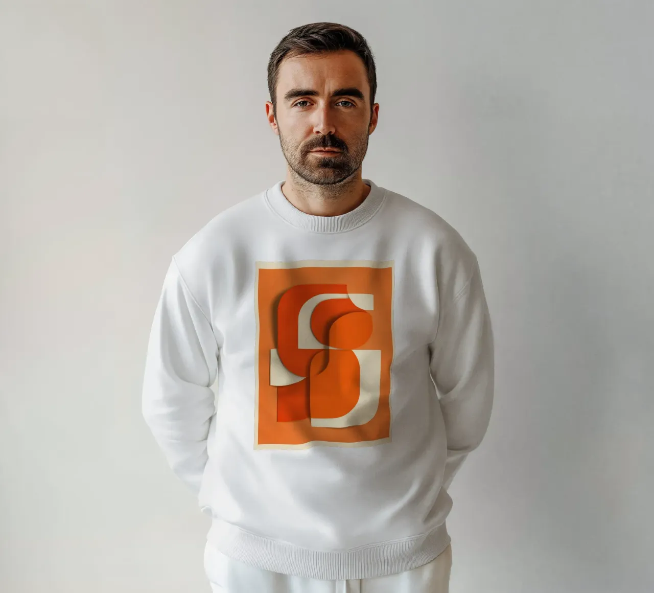 Retro Orange Layers felpa da Verse