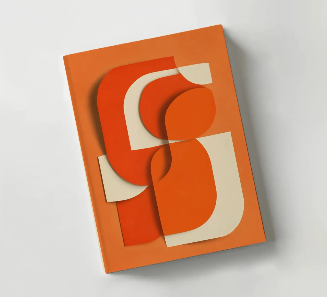 Retro Orange Layers notebook by Verse