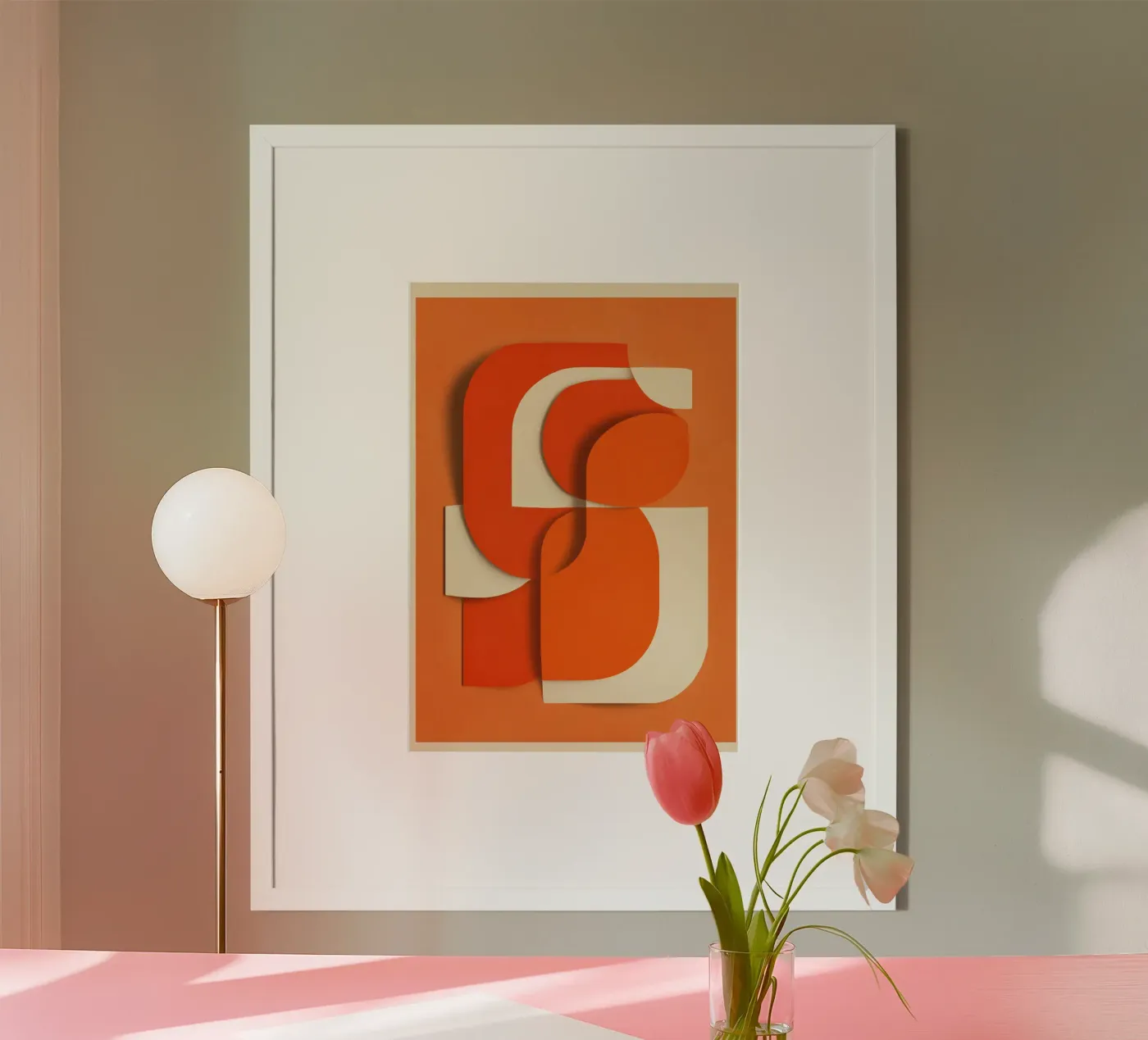 Retro Orange Layers poster da Verse