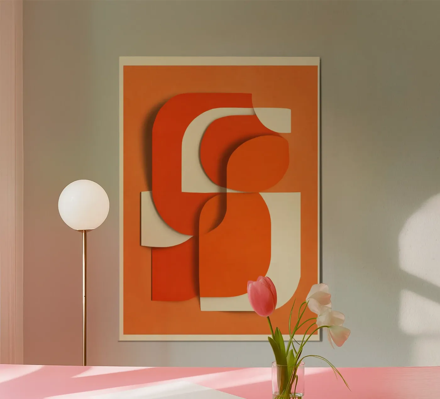 Retro Orange Layers poster da Verse