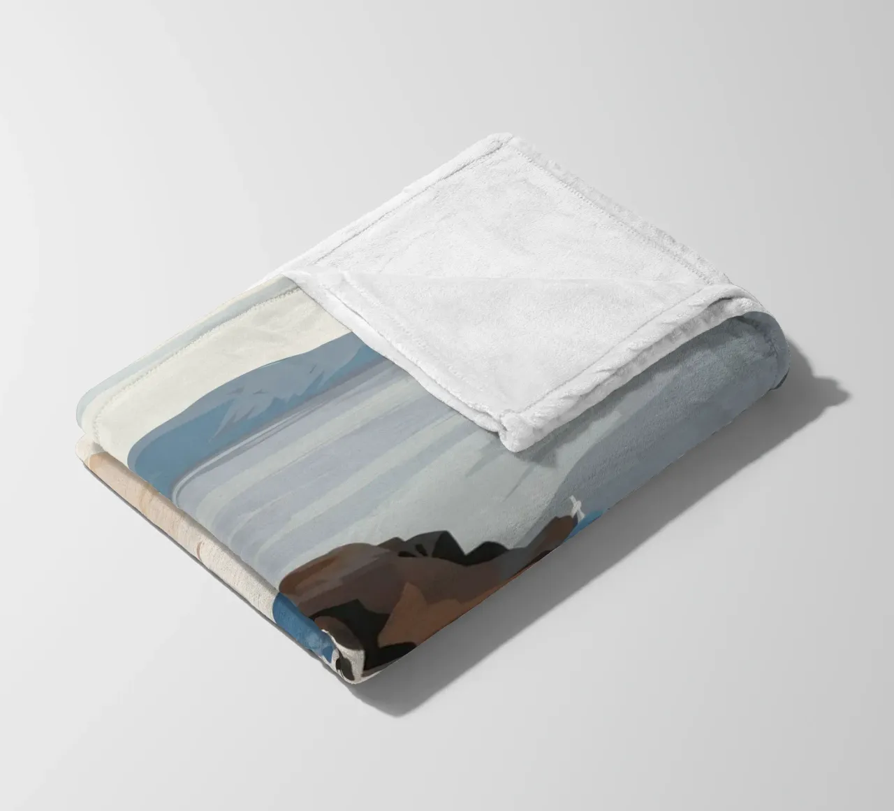 Vista Santorini senza tempo coperta in pile da Veil Maya