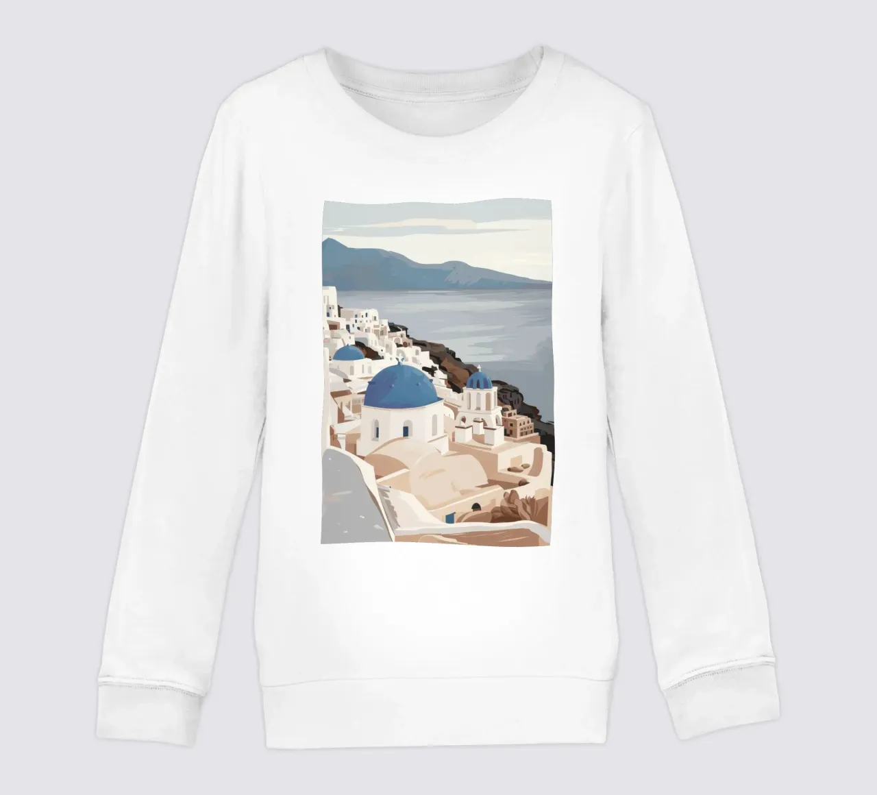 Vista Santorini senza tempo felpa bambino da Veil Maya