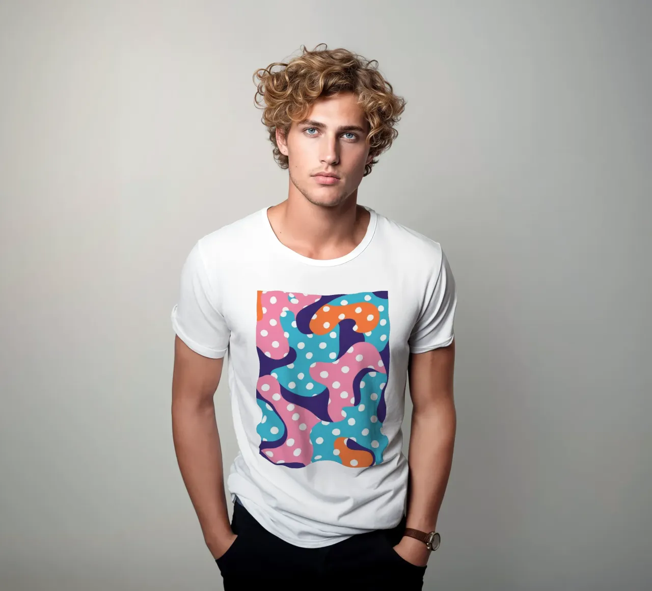 Flusso giocoso a pois t-shirt da Frosh Pallete