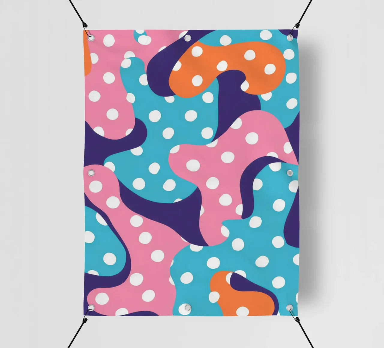 Flusso giocoso a pois telo in pvc da Frosh Pallete